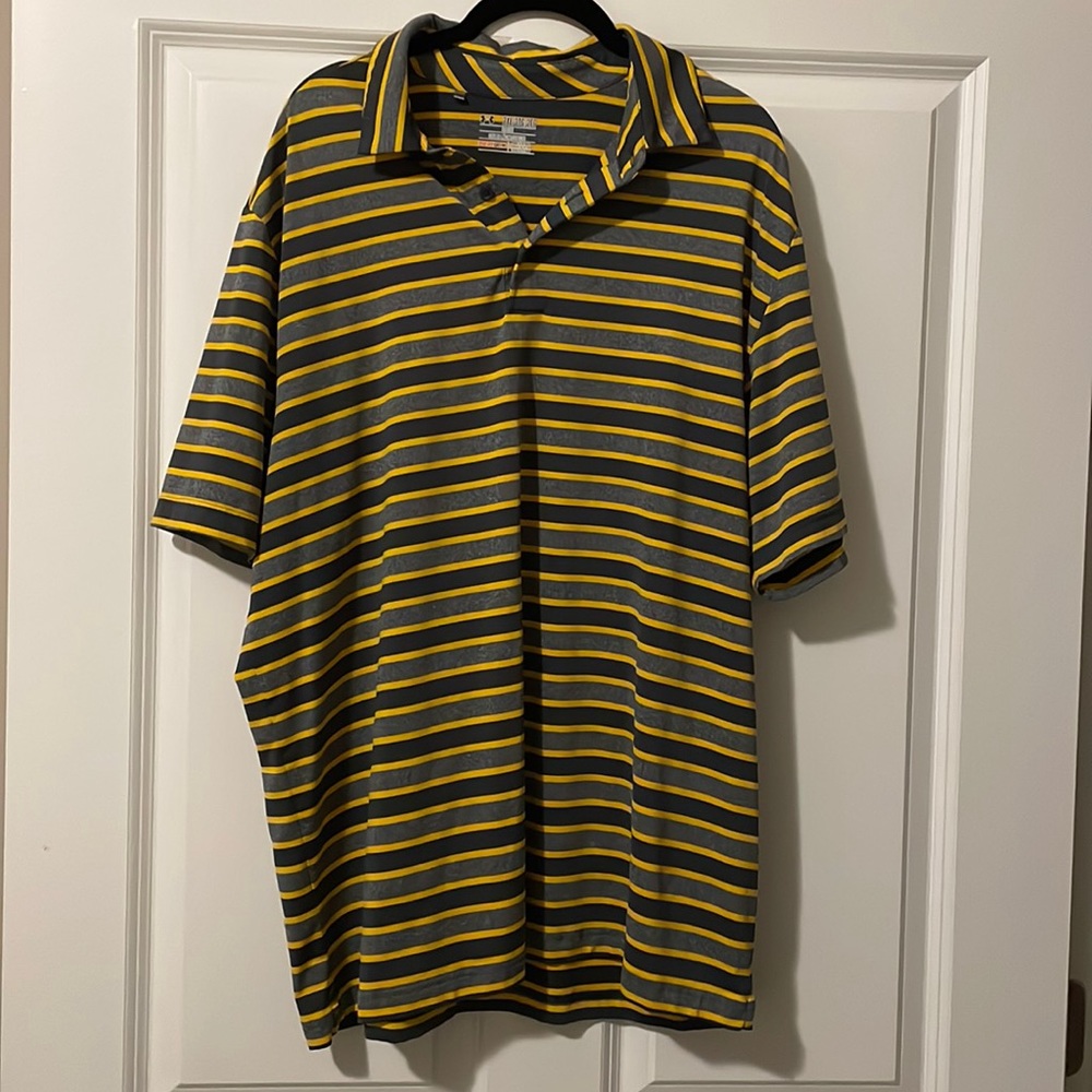 EUC Under Armour Mens Polo Golf loose XXL Heat Gear